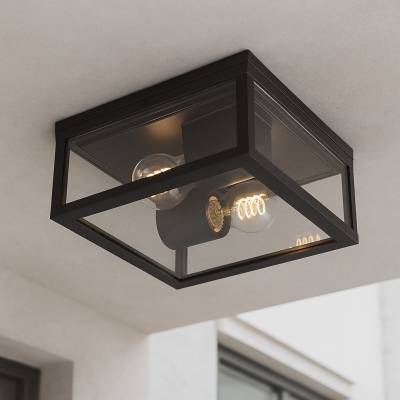 Nowoczesna lampa zewnętrzna czarna, Ivanka, IP44