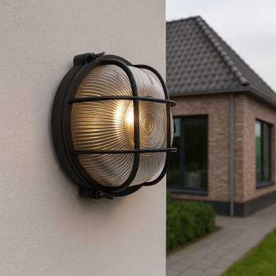 Industrialna lampa zewnętrzna czarna, Juanita, IP44