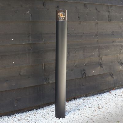Nowoczesna lampa zewnętrzna czarna, Sanel, IP44