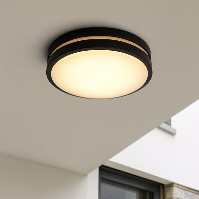 Plastikowa lampa zewnętrzna czarna, James, IP44