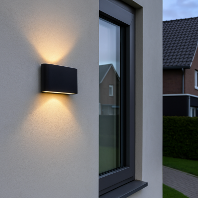 Nowoczesna lampa zewnętrzna czarna, Cailey, 10W, 3000K LED, IP54