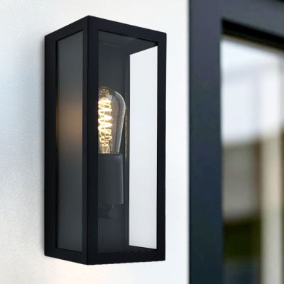 Nowoczesna lampa zewnętrzna czarna, Senne, IP44