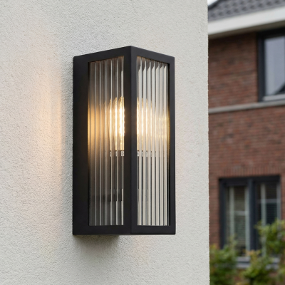 Nowoczesna lampa zewnętrzna czarna, Senne, IP44