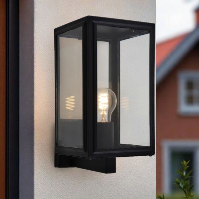 Nowoczesna lampa zewnętrzna czarna, Sidney, IP44