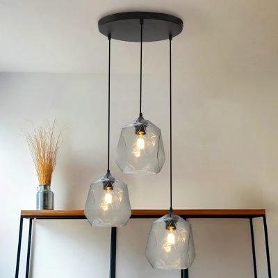 Retro lampa wisząca przezroczysta, Jian