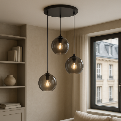 Design lampa wisząca szara, Giada