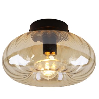 Retro lampa sufitowa bursztynowa, Diane
