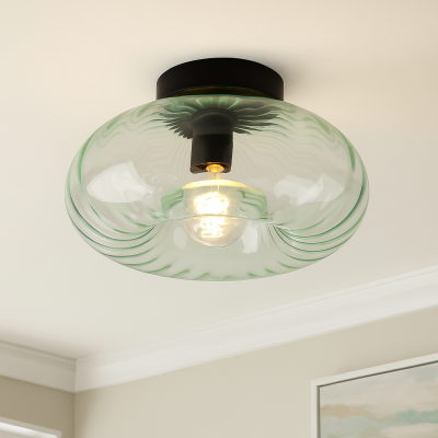 Retro lampa sufitowa zielona, Diane