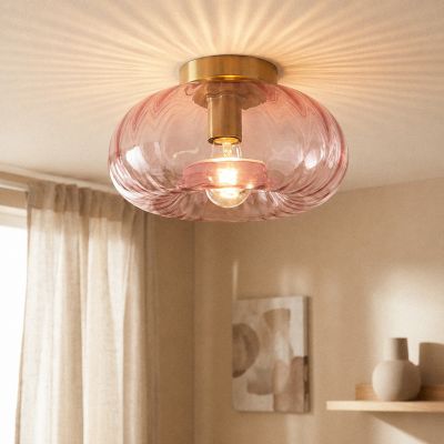 Retro lampa sufitowa różowa, Diane