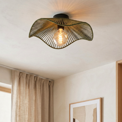 Rustykalna lampa sufitowa czarna, Annelot