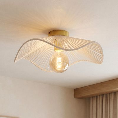 Rustykalna lampa sufitowa mosiądz, Annelot