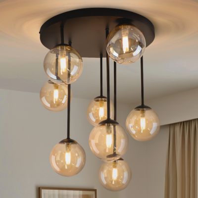 Design lampa sufitowa bursztynowa, Stacy