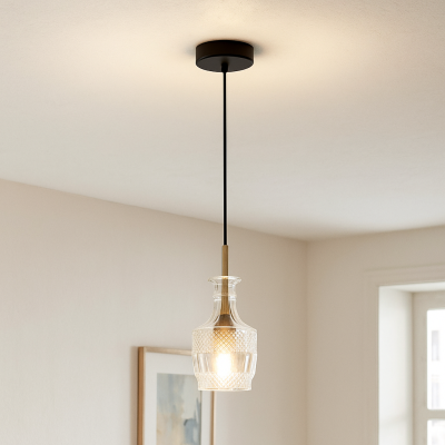 Design lampa wisząca przezroczysta, Danny