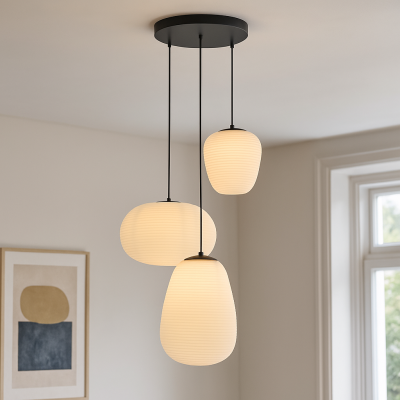 Nowoczesna lampa wisząca biała, Davide