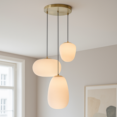 Nowoczesna lampa wisząca biała, Davide