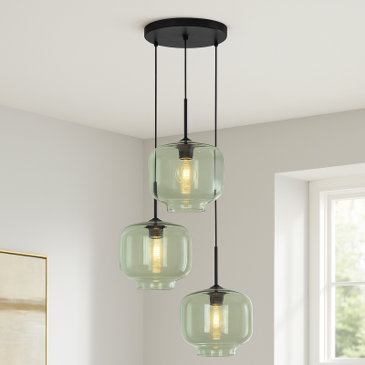 Retro lampa wisząca zielona, Anniek