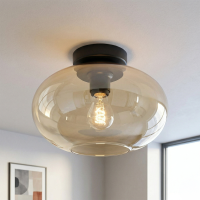 Design lampa sufitowa bursztynowa, Luca