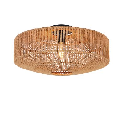 Rustykalna lampa sufitowa brązowa, Pippa