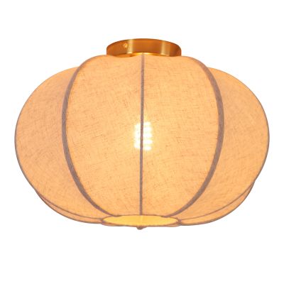Rustykalna lampa sufitowa beżowa, Agnes
