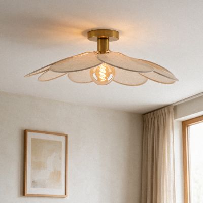Japandi lampa sufitowa beżowa, Nena