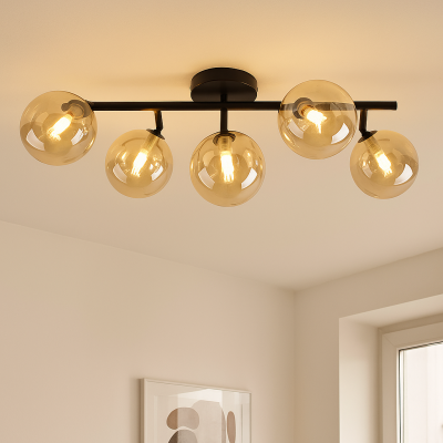 Design lampa sufitowa bursztynowa, Remo