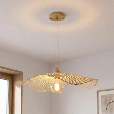 Bambusowa lampa wisząca brązowa, Romee