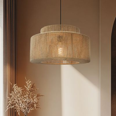 Rustykalna lampa wisząca brązowa, Selena