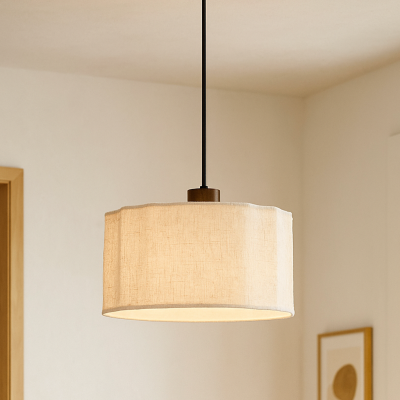 Rustykalna lampa wisząca beżowa, Loulou