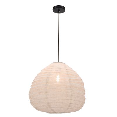 Rustykalna lampa wisząca beżowa, Leila
