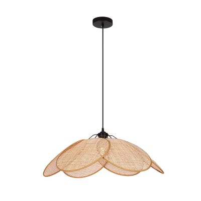 Rattanowa lampa wisząca brązowa, Rowen