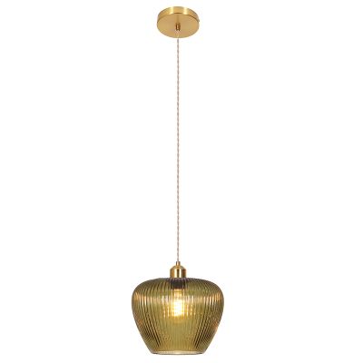 Retro lampa wisząca zielona, Rhode