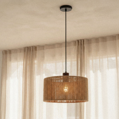 Japandi lampa wisząca brązowa, Selena