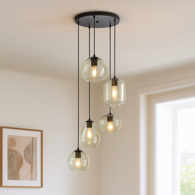 Nowoczesna lampa wisząca zielona, Caia