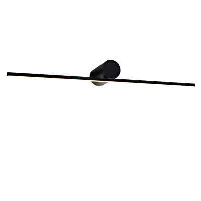 Nowoczesny oświetlenie lustra czarny, Haiko, 8W, 3000K LED, IP44