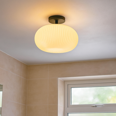 Design lampa łazienkowa sufitowa biała, Elliot, IP44