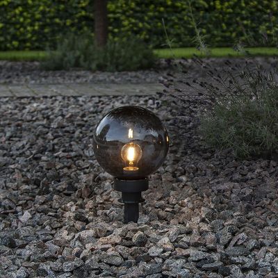 Nowoczesna lampa dogruntowa czarna, Aize, IP44