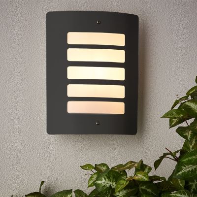 Metalowa lampa zewnętrzna antracytowa, Alea, IP44