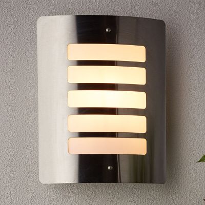Metalowa lampa zewnętrzna chromowana, Alea, IP44