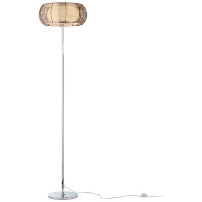 Nowoczesna lampa stojąca brązowa, Amela, z przełącznik