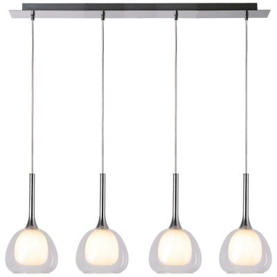 Nowoczesna lampa wisząca chromowana, Emmelien