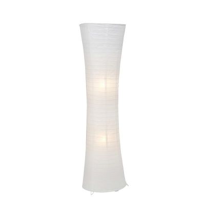Metalowa lampa stojąca biała, Isalie, z przełącznik