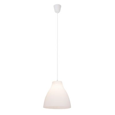 Plastikowa lampa wisząca biała, Paco