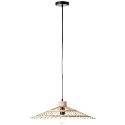 Drewniana lampa wisząca czarna, Idris