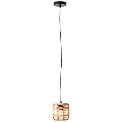Drewniana lampa wisząca czarna, Deacon