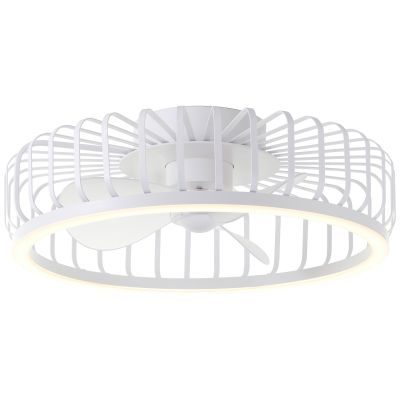 Nowoczesny wentylator sufitowy biały, Tolga, 36W, 2700K-4000K-6500K LED, z pilot