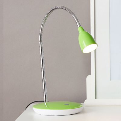 Plastikowa lampa biurkowa zielona, Kit, 3W, 3000K LED, z przełącznik