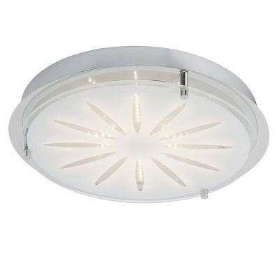 Szklany kinkiet chromowany, Danae, 15W, 3000K LED