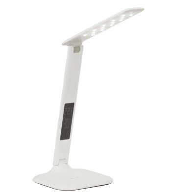 Nowoczesna lampa biurkowa biała, Naila, 5W, regulowana ciepła do zimnej bieli LED, z dotykowy ściemniacz