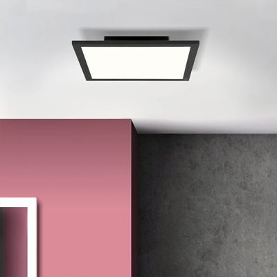 Nowoczesna lampa sufitowa panel LED czarna, Bojan, 18W, 4000K LED