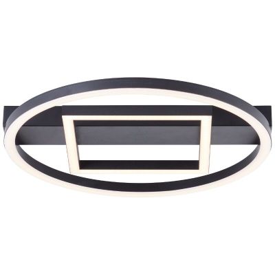 Design plafon sufitowy czarny, Konrad, 20W, 3000K LED